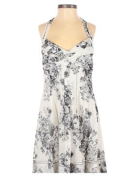 Cynthia Steffe cotton sundress. White+black toile print, fully lined. EUC.